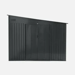 Abrigo de jardim em metal acoplável com kit de ancoragem, 8,96m²