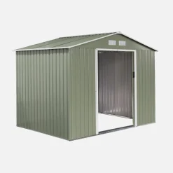 Abrigo de jardim em metal com kit de ancoragem 5,29m²