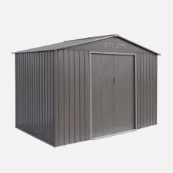 Abrigo de jardim em metal com kit de ancoragem 5,29m²