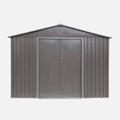 Abrigo de jardim em metal com kit de ancoragem 5,29m²