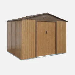 Abrigo de jardim em metal com kit de ancoragem 5,29m²