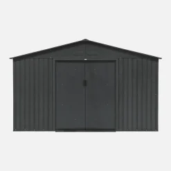 Abrigo de jardim em metal com kit de ancoragem, 10.85m²