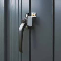 Abrigo para caixote do lixo em aço galvanizado cinzento