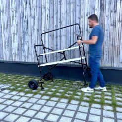 Andaimes rolantes e dobráveis em dois níveis
