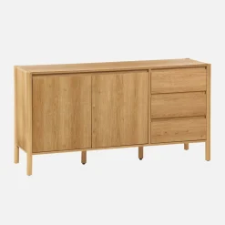 Aparador de 2 portas e 3 gavetas, 150cm