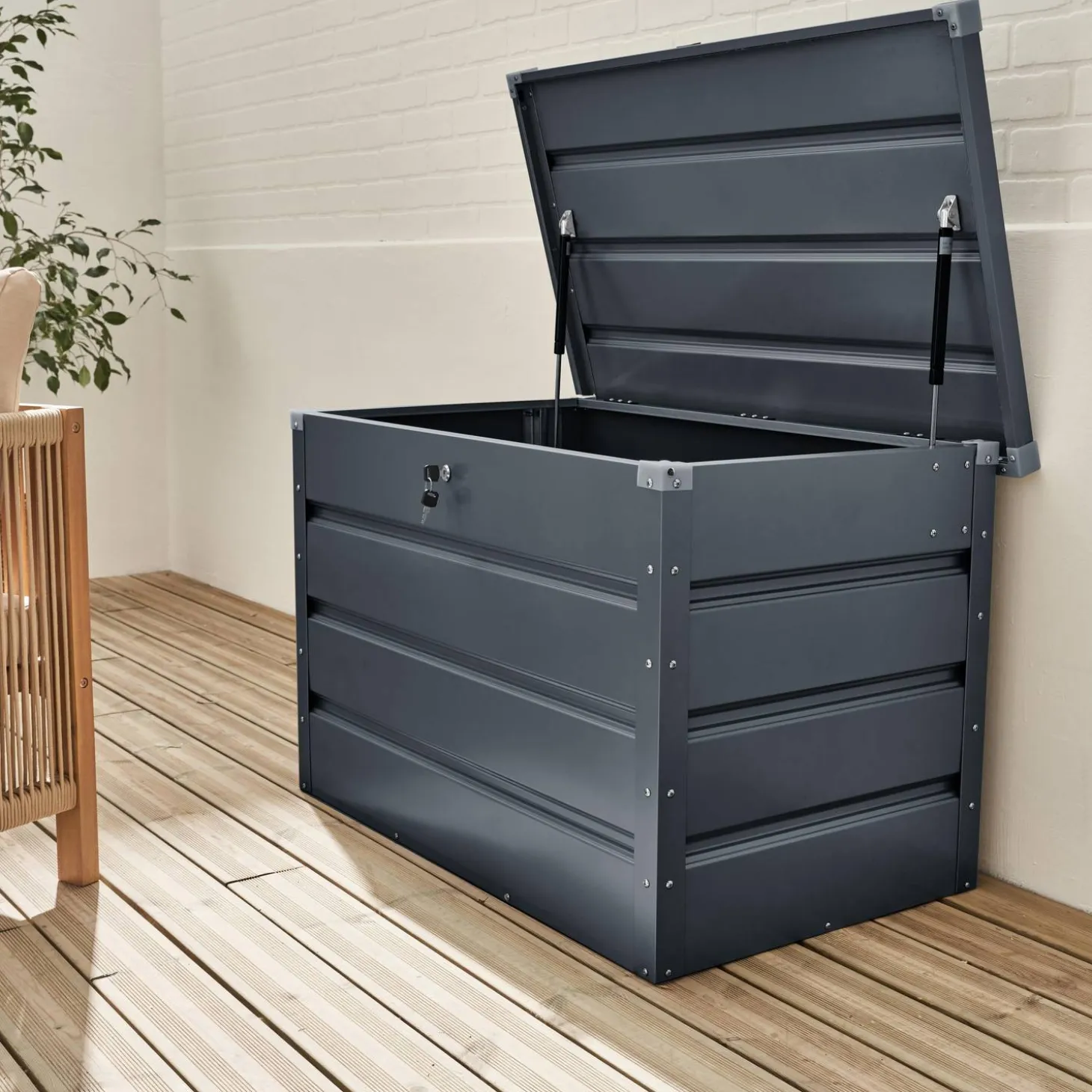 Arca de jardim em metal 285L