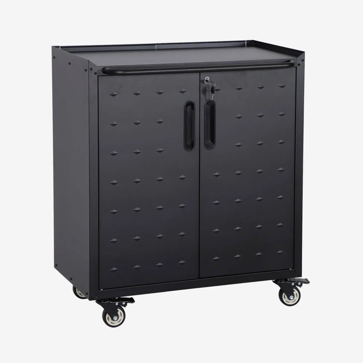 Armário baixo de armazenamento para garagem com 2 portas
