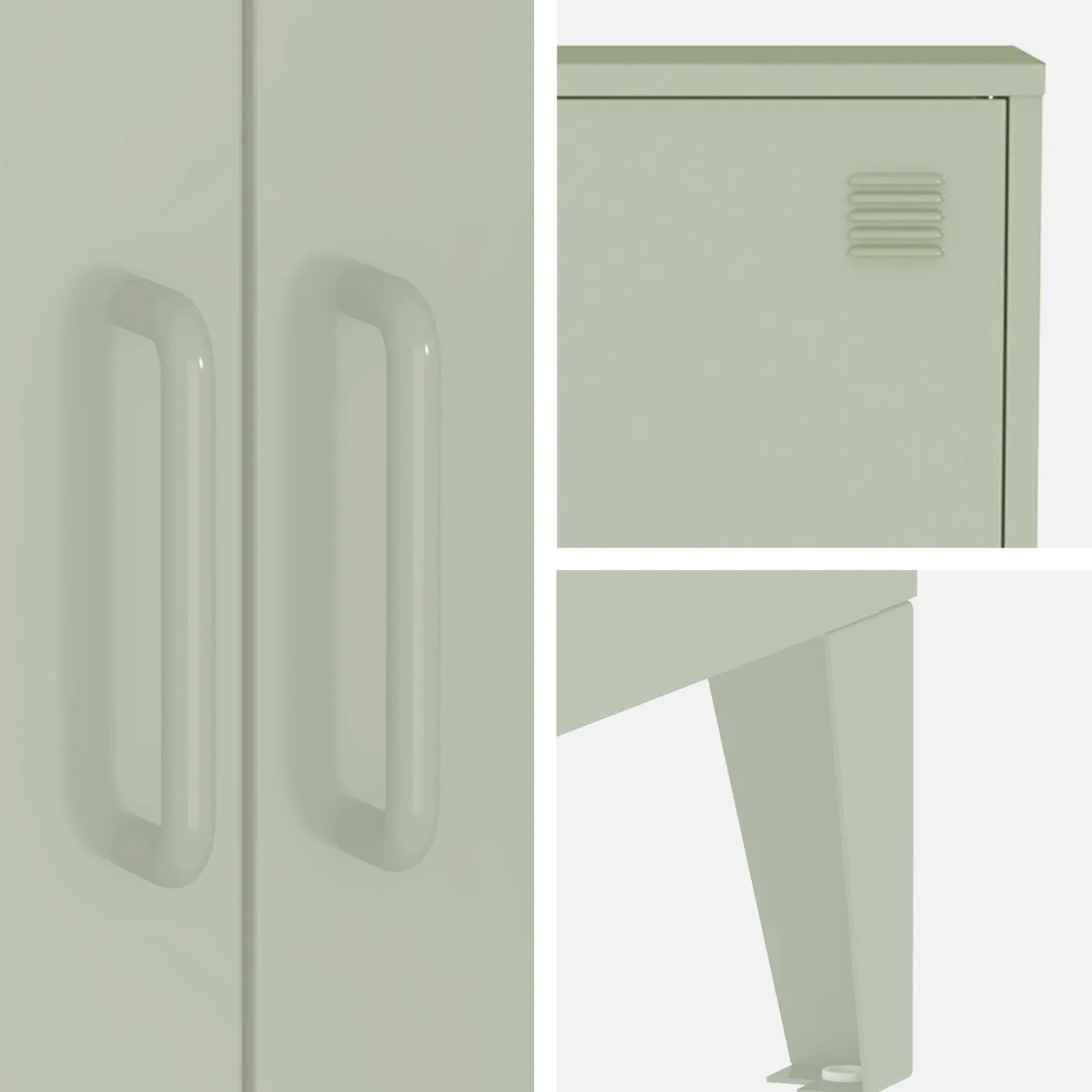 Armário industrial em metal de 2 portas