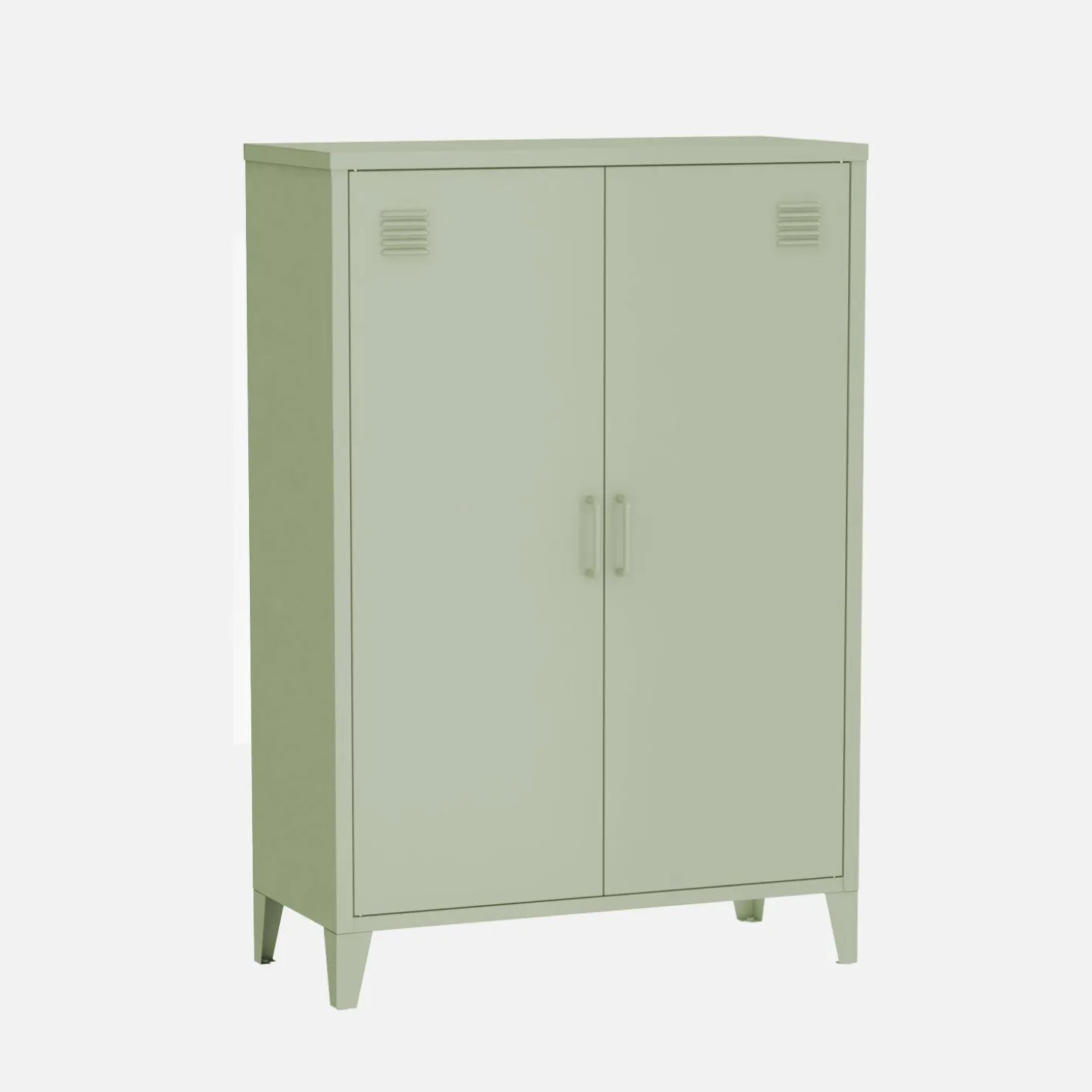 Armário industrial em metal de 2 portas