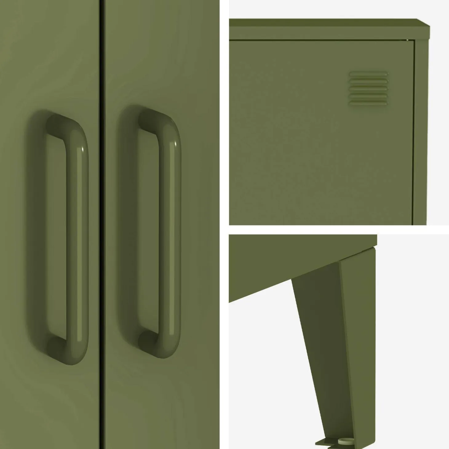 Armário industrial em metal de 2 portas