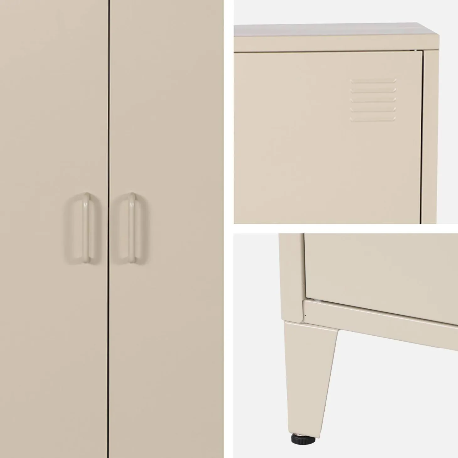 Armário industrial em metal de 2 portas
