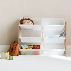 Arrumação para crianças para brinquedos, 6 compartimentos