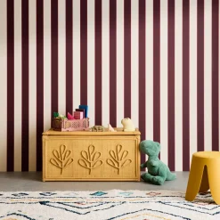 Baú de brinquedos infantil boêmio em rattan