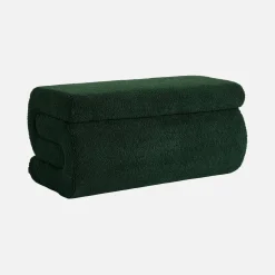 Banco design revestimento bouclé 1-2 lugares