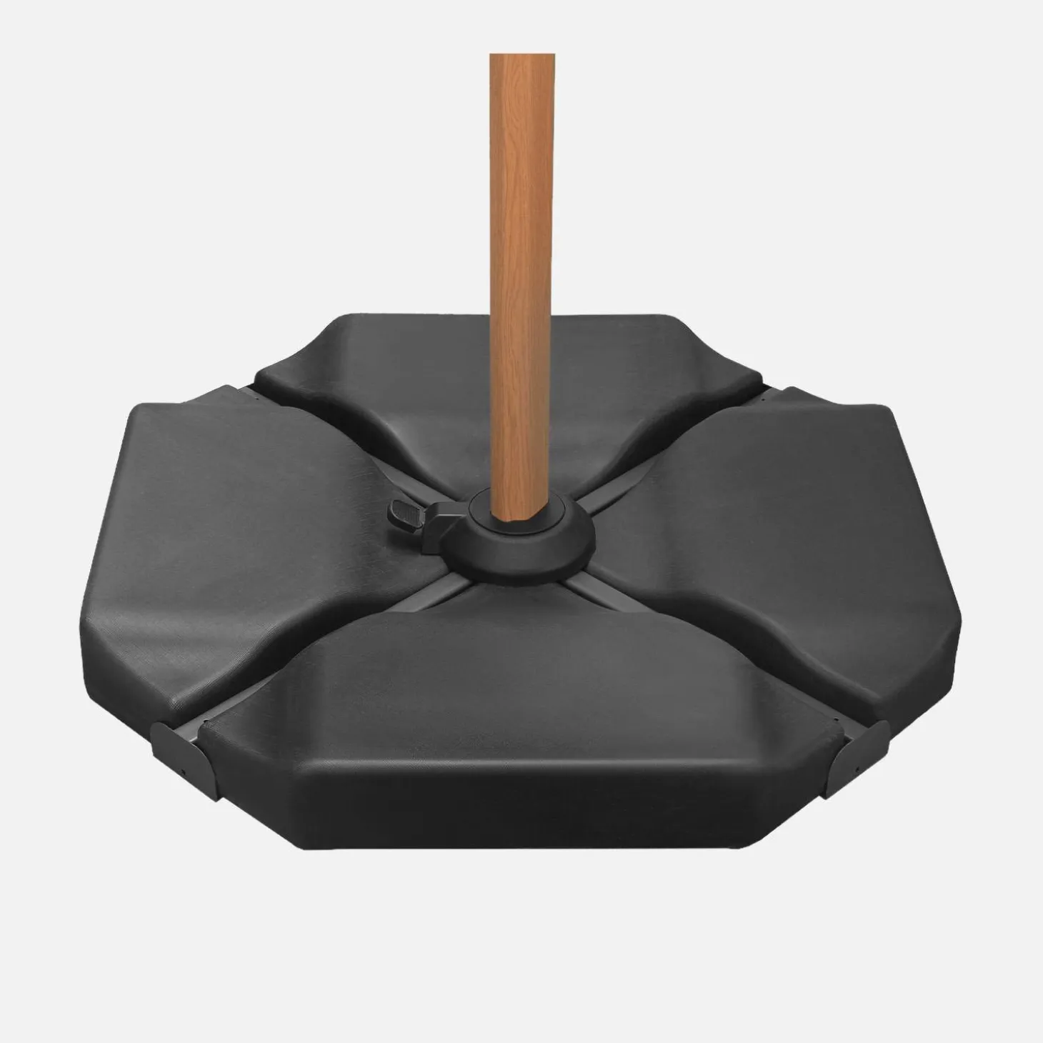 Base para guarda-sol, set de 4 placas