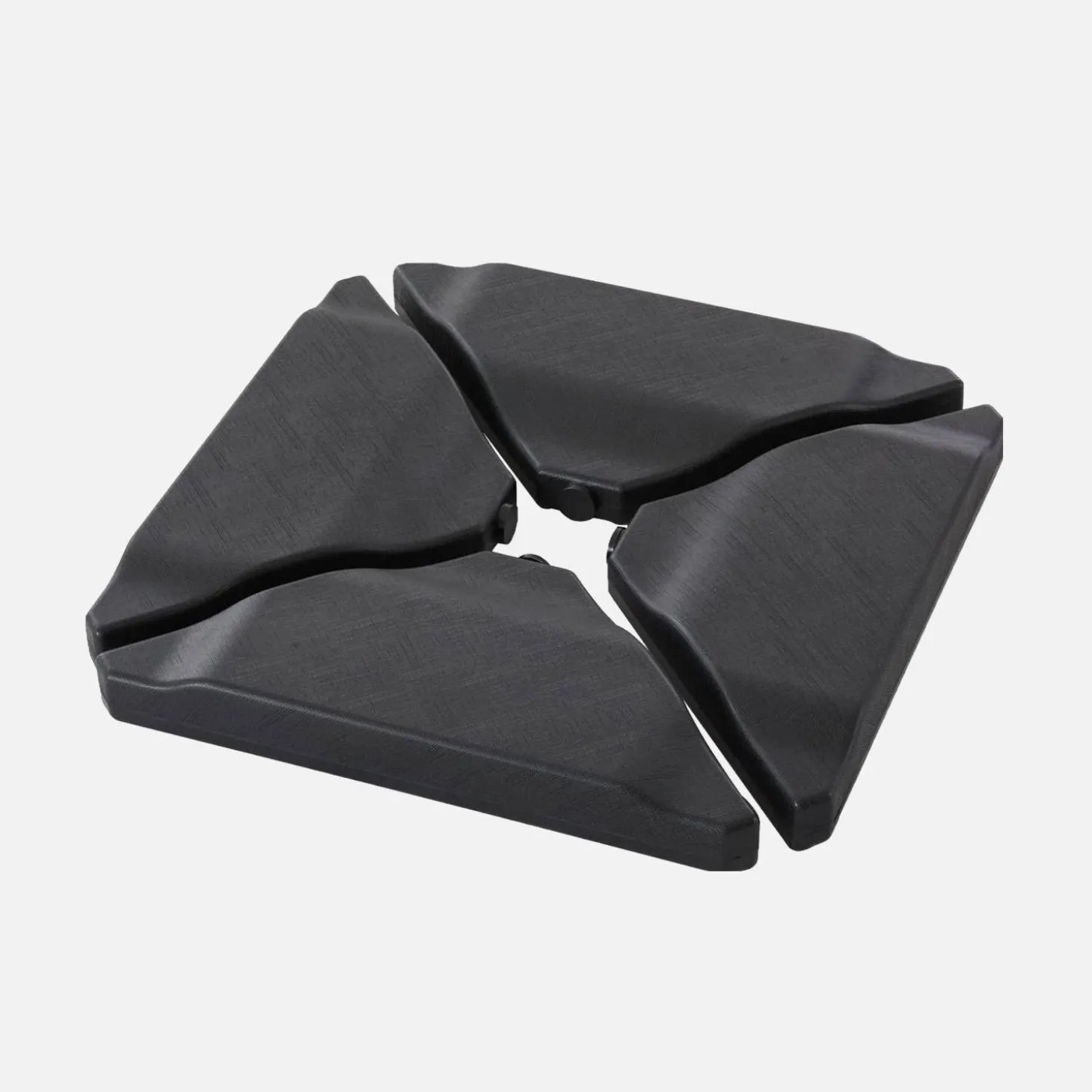 Base para guarda-sol, set de 4 placas