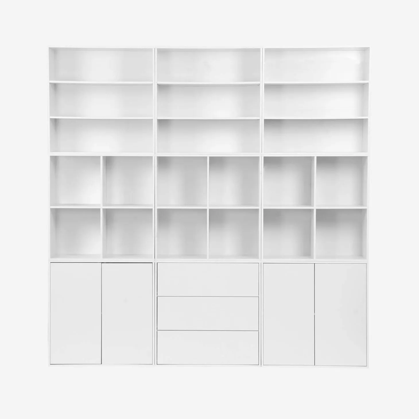 Biblioteca, módulo de armazenamento de 4 compartimentos