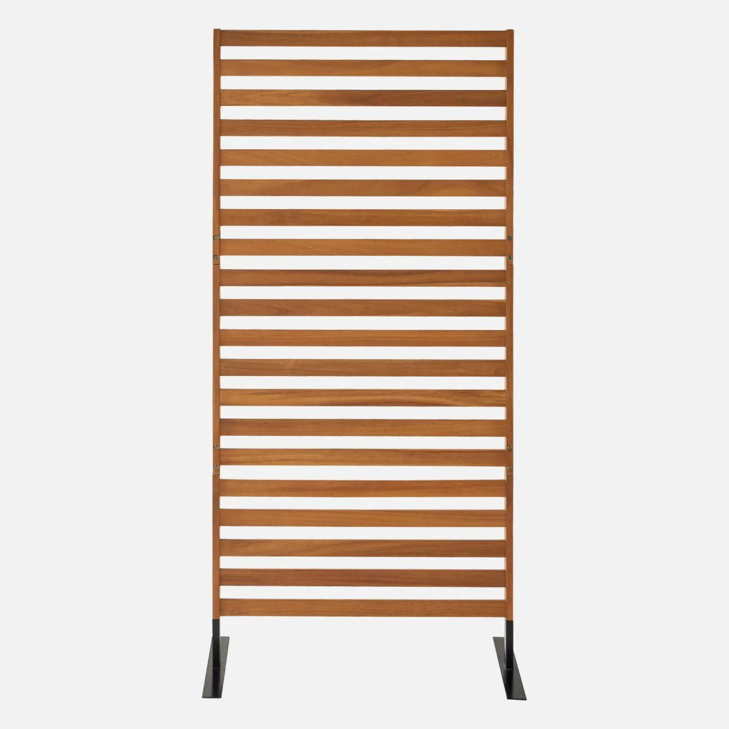 Biombo dobrável de madeira para exterior, 80 cm, interior/exterior