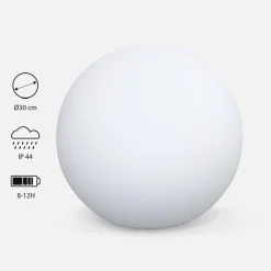 Bola de luz LED com bateria para interior/exterior