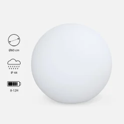 Bola de luz LED com bateria para interior/exterior