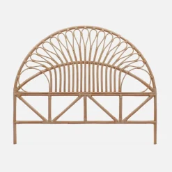 Cabeceira para cama de vime natural