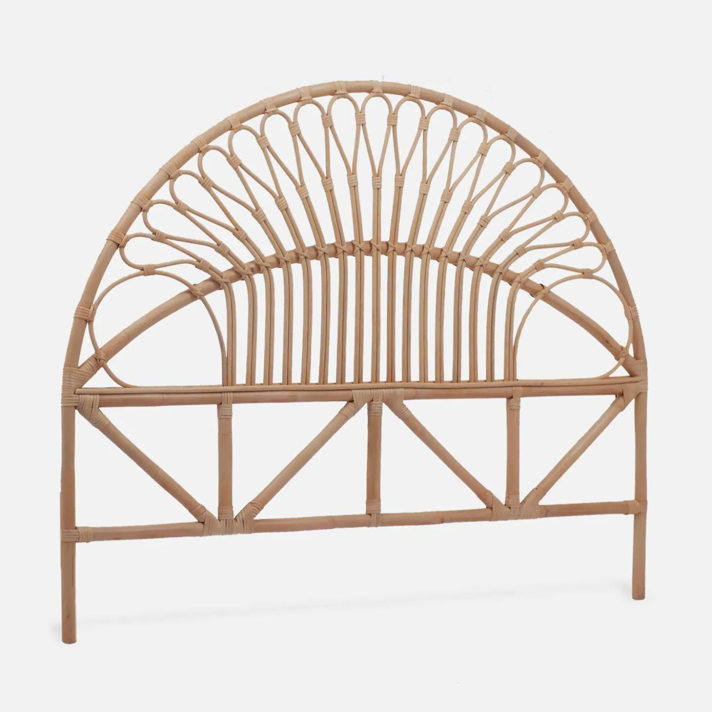 Cabeceira para cama de vime natural