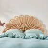 Cabeceira para cama de vime natural