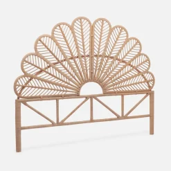 Cabeceira para cama de vime natural