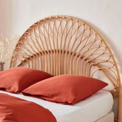 Cabeceira para cama de vime natural