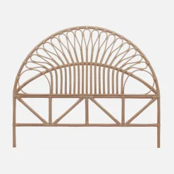 Cabeceira para cama de vime natural