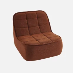 Cadeira confortável em boucle texturizado, 1 lugar