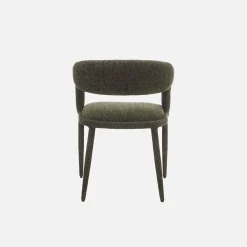 Cadeira contemporânea revestida em tecido, set de 2