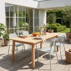 Cadeira de jardim em alumínio, conjunto de 4