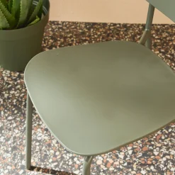 Cadeira de jardim empilhável de plástico, set de 2