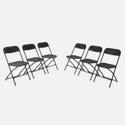 Cadeira dobrável para eventos, set de 6