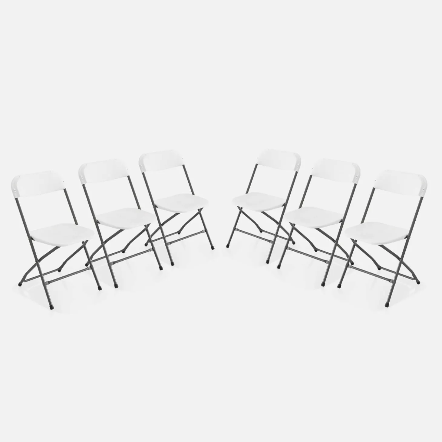Cadeira dobrável para eventos, set de 6