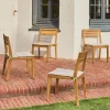 Cadeiras de jardim em madeira de acácia, set de 4