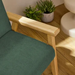 Cadeirão para crianças escandinavo, boucle e madeira