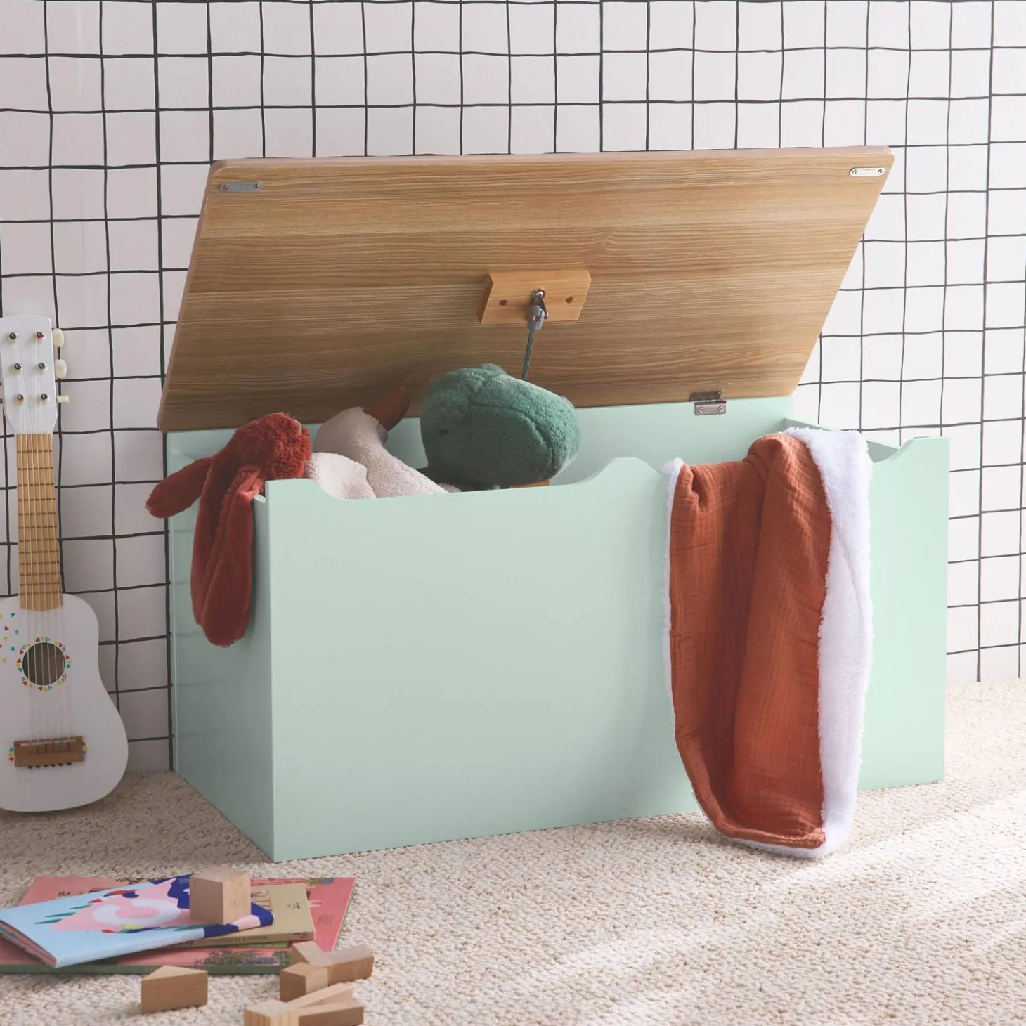 Caixa para crianças de brinquedos
