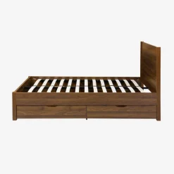 Cama com estrado de ripas e cabeceira 160x200cm + 4 gavetas