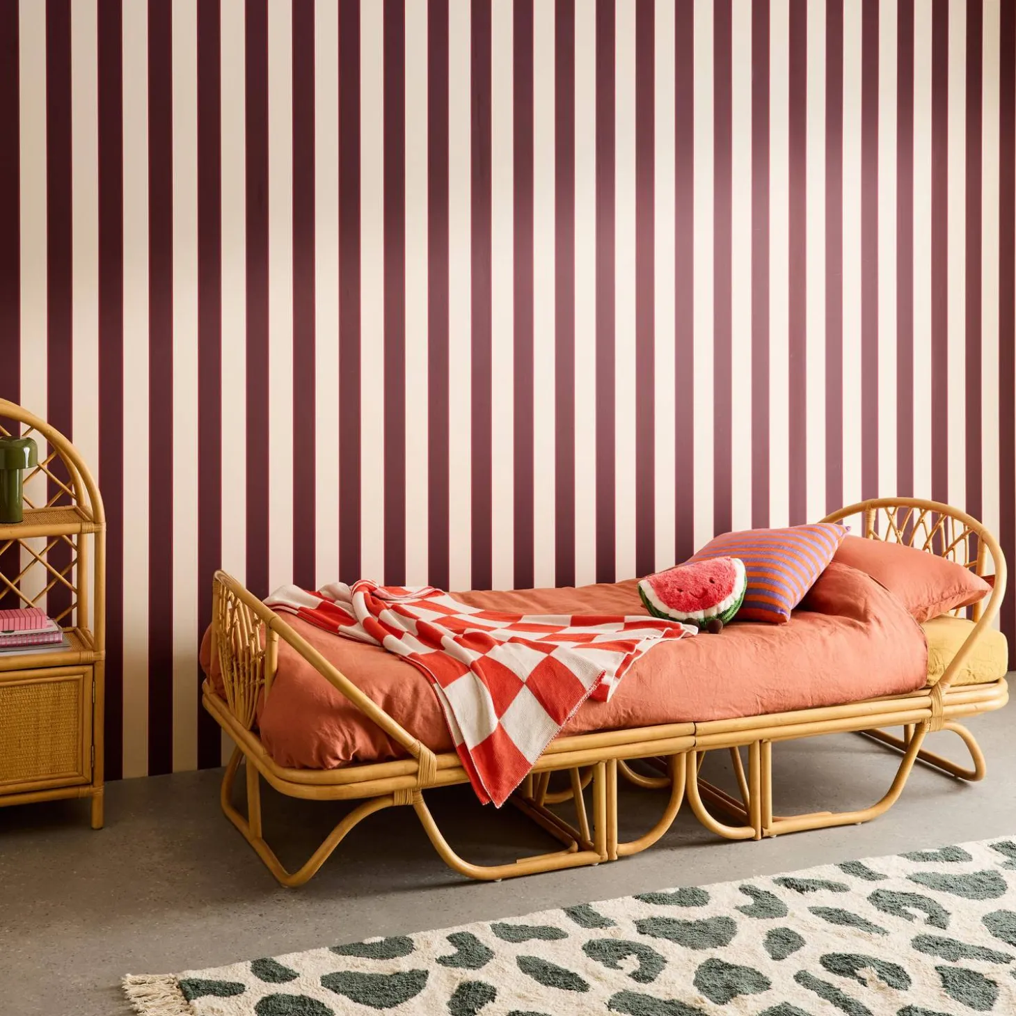 Cama infantil exótica rattan, 190cm