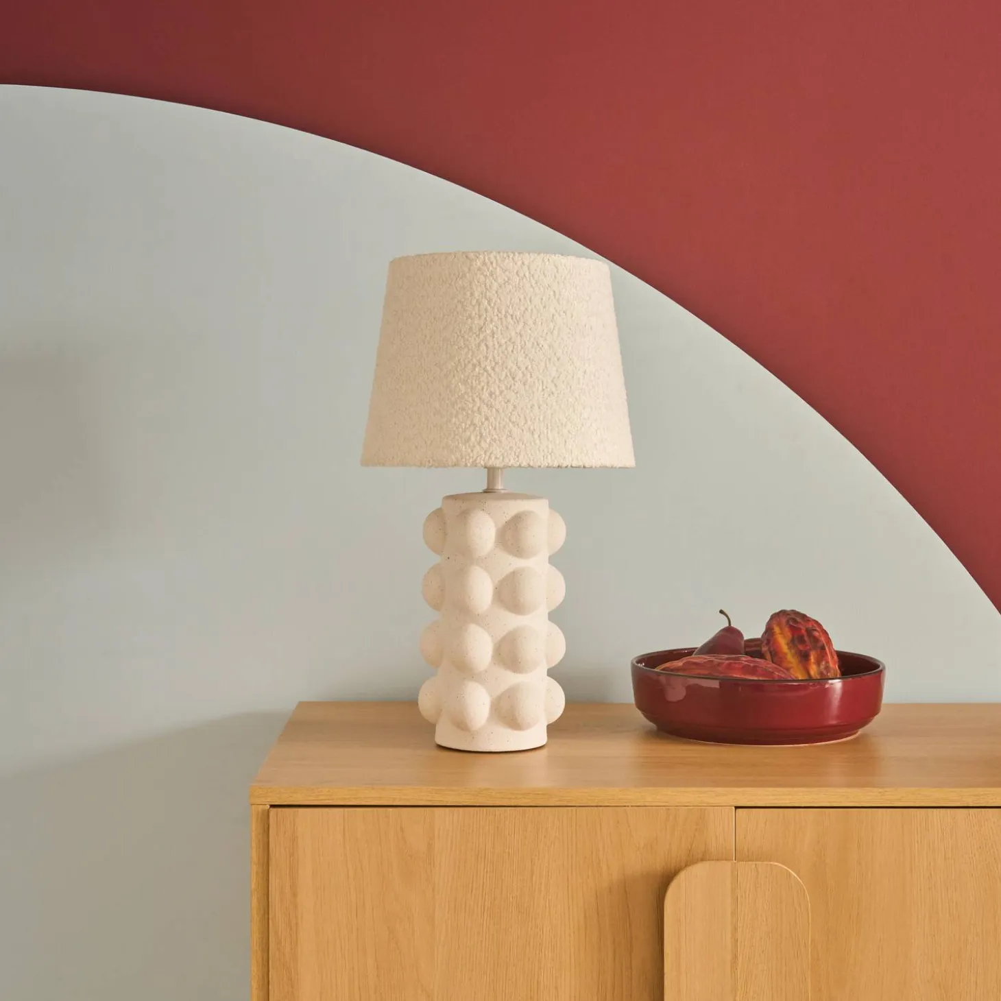 Candeeiro de mesa de cerâmica, 45cm