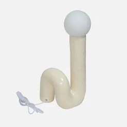 Candeeiro de mesa de cerâmica envernizada, 45cm