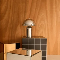 Candeeiro de mesa em metal, 25cm