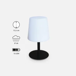 Candeeiro de mesa LED para interior/exterior, 16cm