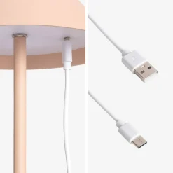 Candeeiro de mesa LED recarregável sem fios