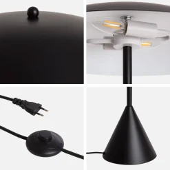 Candeeiro de pé em metal para interior, Ø50cm