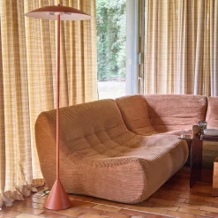 Candeeiro de pé em metal para interior, Ø50cm