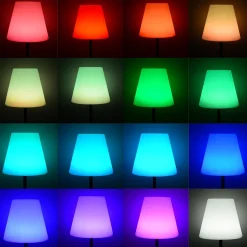 Candeeiro de pé LED solar para exterior