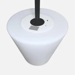 Candeeiro de pé LED solar para exterior
